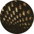 thumbnail image 1 of Ahgly Company Indoor Round Patterned Night Black Area Rugs, 5' Round, 1 of 6