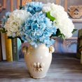 thumbnail image 2 of 1 PC Silk Hydrangea Heads with Stems Artificial Flowers for Wedding Party Home Decor, 2 of 9