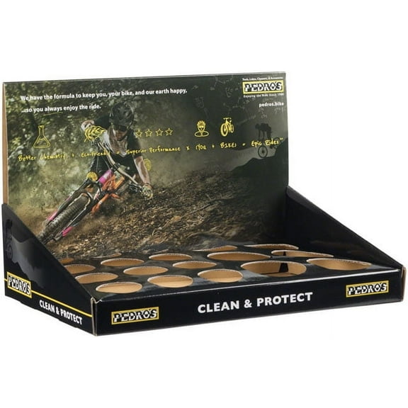 Pedro'S Bike Care Pop Display, Large Holds 6 16Oz Cleaners Enhances Sales
