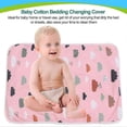 thumbnail image 5 of Baby Changing Mat Changing Sets Skid Baby Cover Cotton Urine Mat for Buggy Crib Toddler-pink, 5 of 5