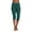 Green, variant on Ovticza Women's Lightweight Soft Capri Leggings Crop Leggings 3/4 Stretch Yoga Pants Green L