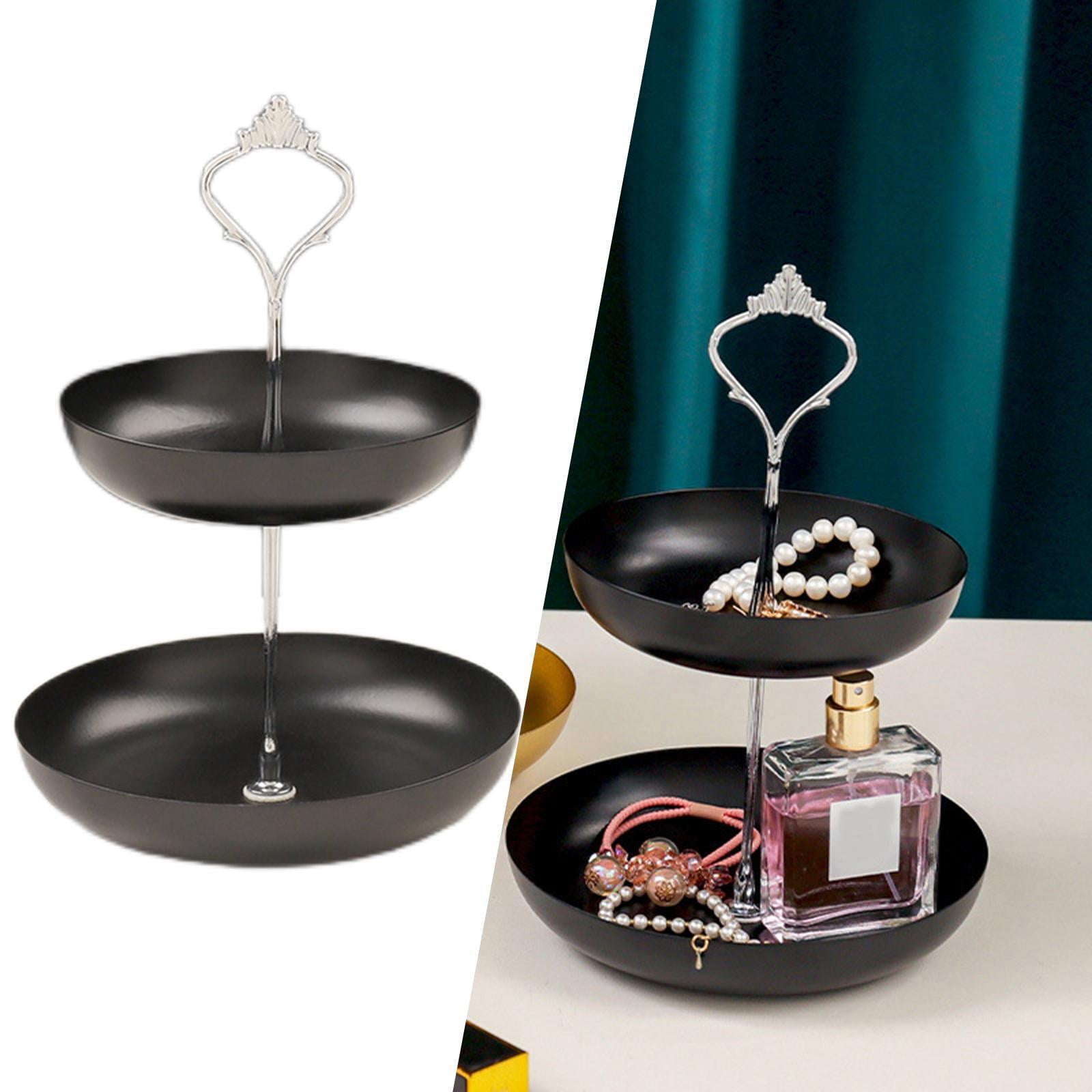 Snack Tray 2 Tier Cupcake Stand Cosmetic Storage Rack Fruit Rack