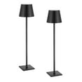 thumbnail image 2 of 2-Pack Cordless Table Lamp, Rechargeable Battery Desk Light, Adjustable Height, Black - Portable Nightstand Lamp for Bedroom, Office, 2 of 11