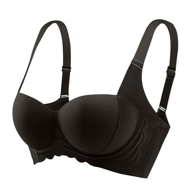 Timegard Push up Bra for Women Wireless Adjustable Strap Comfy Everyday Seamless Bras with Support