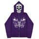 thumbnail image 1 of Sudadera de calavera oscura Y2K europea y americana, sudaderas con capucha para hombres y mujeres, sudadera gótica para parejas Harajuku, sudadera de Cremallera larga de gran tamaño, 1 of 5