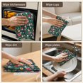 thumbnail image 5 of 6 Pcs Funny Kitchen Towels,Dark Green Christmas Ornament Pattern Microfiber Dish Towels,Kitchen Tea Towels,Kitchen Towel Set (18" X 26"), 5 of 7