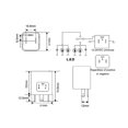 thumbnail image 4 of LED Flasher, Dust-Proof LED Turn Signal Flasher Relay Non-Polarity 12V 24V Universal ABS Normally Open Flash Relay CF15 JL-02 0.1W?180W, 4 of 7