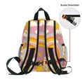 thumbnail image 5 of FORMRS School Backpack with Front Zippered Pocket 12" Elementary Student Travel Daypack, Purple Retro Rainbow, 5 of 6