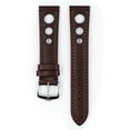 thumbnail image 2 of Hirsch Rally Artisan Leather Watch Strap - Brown - L - 22mm - Silver Buckle, 2 of 9