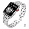 thumbnail image 2 of HCTian Compatible with Apple Watch Bands for Women 38mm 40mm 41mm 42mm 44mm 45mm 46mm 49mm, Dressy Apple Watch Bands Bling Bracelet for iWatch Series 11 10 9 8 7 SE 6 5 4 3 2 1, Ultra 3/ 2/1（45mm), 2 of 6