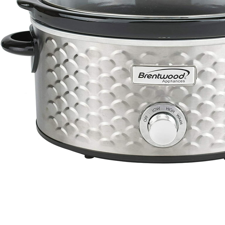 Brentwood Appliances 4.5-Quart White Oval Slow Cooker in the Slow Cookers  department at