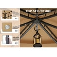 thumbnail image 5 of MASTERCANOPY 9 x 9ft Patio Gazebo with Double Roof and Mesh Walls, Beige, 5 of 8