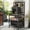 Black-2, variant on 3D Printer Stand with Storage Drawer and Rolling Filament Basket, Industrial Printer Table for 3D Printing Tools and Accessories, Brown