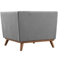 thumbnail image 1 of Modway Engage Upholstered Fabric and Wood Corner Chair, Expectation Gray, 1 of 4