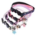 thumbnail image 1 of Cute Kitten Collar Floral Design Adjustable for Pet Cats Comfortable 4Pcs, 1 of 3