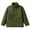 Army Green, variant on Autumn Winter Solid Color Stand-Up Collar Zip-Up Jacket for Boys and Girls Ages 18 Months to 17 Years - Warm and Stylish School Clothes