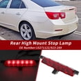 thumbnail image 3 of Luz de freno LED de tercera para Chevrolet Malibu 2008 2009 2010 2011 2012 No.923-289/15271122 Luz de freno de alta montura roja del centro trasero de alto nivel, 3 of 7