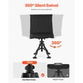 thumbnail image 3 of KFFKFF Hunting Chair with 360° Quiet Rotation, Foldable and Portable Blind Seat, Durable Steel Frame Ground Stool with Seat Cover, Stable Feet, Adjustable Height, 350 Lbs Weight Capacity, 3 of 9