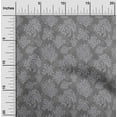 thumbnail image 2 of oneOone Viscose Chiffon Gray Fabric Boho Decorative Leaf Dress Material Fabric Print Fabric By The Yard 42 Inch Wide, 2 of 4