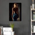 thumbnail image 1 of Plantillas De Dibujo De Pared De Pintura De Hierro Para Cartel De Chica Sexy Chic Retro Resistente A La Intemperie Para El Hogar Likrtyny Arte Deco, 1 of 9