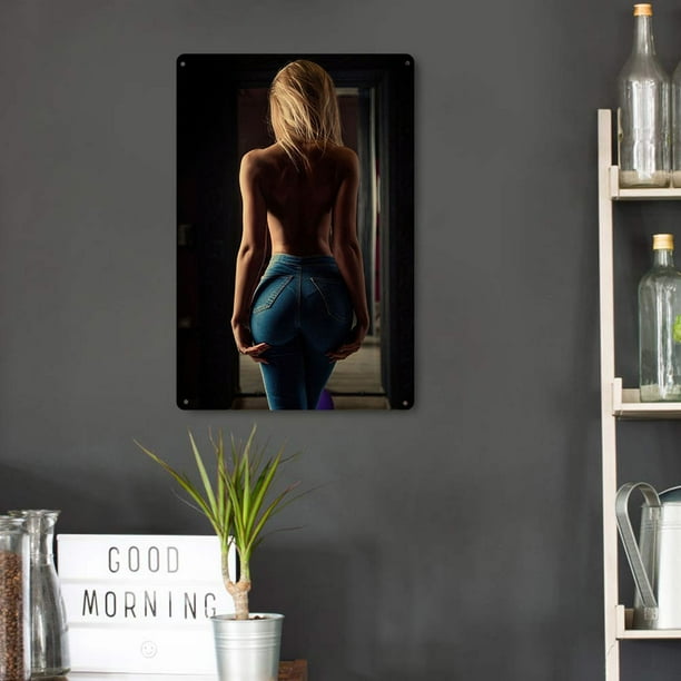 Plantillas De Dibujo De Pared De Pintura De Hierro Para Cartel De Chica Sexy Chic Retro Resistente A La Intemperie Para El Hogar Likrtyny Arte Deco