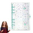 thumbnail image 2 of A6 Sticker Organizer Storage Binder, Star Planner Folder, Reusable Sticker Display Holder, 6 Ring Binder Cover, Sticker Book Collecting Album, Refillable Loose Leaf Folder, Portable Planner Shell, 2 of 6