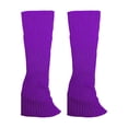 thumbnail image 1 of 2pack/lot Retro leg Texture Warmth Trend Fashinable 2pieces High Multicolor Concert And leg For Occasions - Multicolor Soft Skin-friendly Light Purple, 1 of 6
