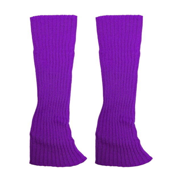 2pack/lot Retro leg Texture Warmth Trend Fashinable 2pieces High Multicolor Concert And leg For Occasions - Multicolor Soft Skin-friendly Light Purple