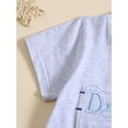 thumbnail image 6 of Yunliwuli Kids Boys Shorts Set, Short Sleeve Embroidery Letters T-shirt with Elastic Waist Shorts Toddler Set Summer Outfit, 6 of 10