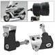 thumbnail image 4 of Lot de 2 supports de projecteurs LED modifiés en alliage d'aluminium noir pour moto Xciting 250 300, 4 of 4