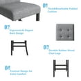 thumbnail image 3 of 5-Piece Dining Table Set, Square Counter Height Dining Table and 4 Upholstered Chair with Tufted Back and Footrest, Wood Kitchen Table Set for 4, Black, 3 of 9
