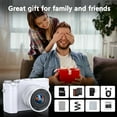 thumbnail image 6 of Melcam 5K Digital Camera, 64MP Vlogging Camera for YouTube with 6X Optical Zoom, Autofocus & Anti-Shake, Dual-Lens, 64GB Card & Flash, 2 Batteries（White）, 6 of 6