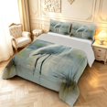 thumbnail image 2 of Erosebridal Cartoon Heron Animals Full Size Comforter Sets,Watercolor Wildlife Bedding Comforter Set,White Beige,Light Gray Reversible,3 Pieces,1 Comforter and 2 Pillowcases, 2 of 7