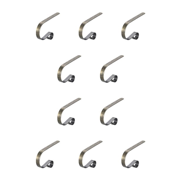 Advancent Christmas Sock Hook Metal Festival Atmospheres Hanger Home Clip Wall Holder Reusable Adjustable Pendant Xmas Fireplace Type2 NO2