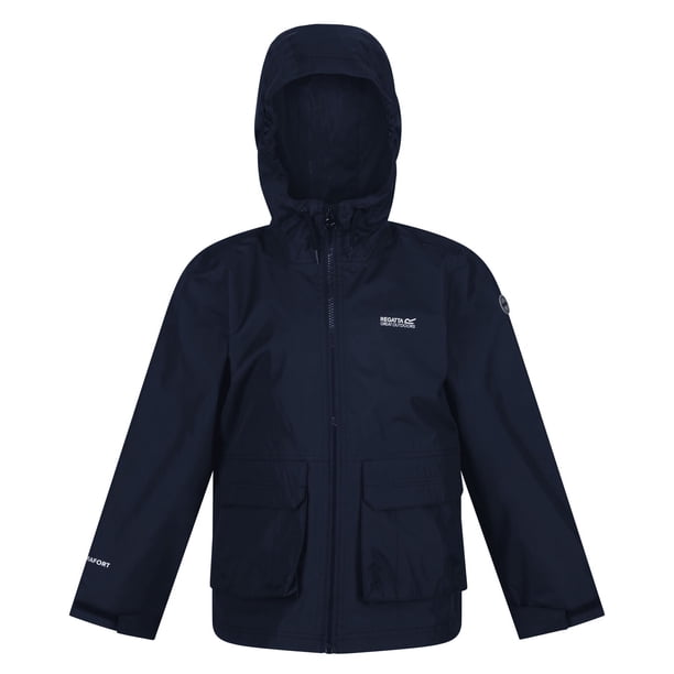 Regatta - Chaqueta Impermeable Hywell para Niños/Niñas (Marino)