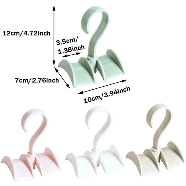 CARBONLIKE Percha giratoria de 4 piezas para bolso, percha giratoria de 360 grados para bolso