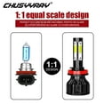 thumbnail image 3 of 9008/H13 White LED Dual Beam Headlight Bulb Super White 6000K, 3 of 12