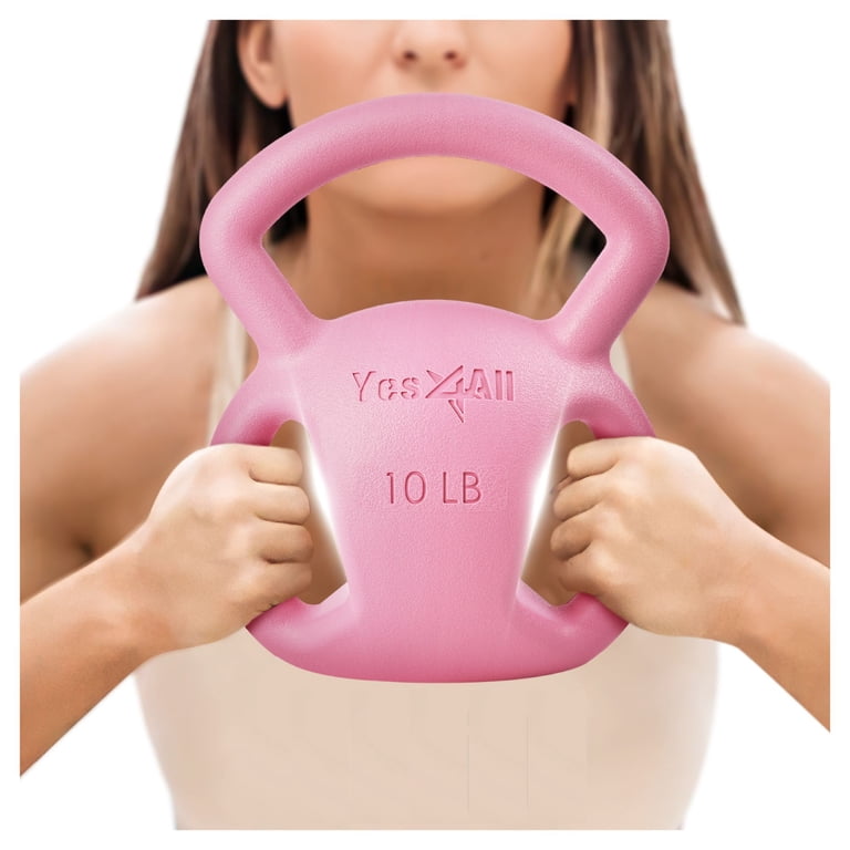 Yes4All Verstelbare Kettlebell Gewichtenset voor Vrouwen Krachttraining, Kettlebells Workout Apparatuur voor Thuis Gym 5,4 kg - Pastel