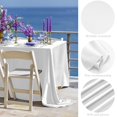 thumbnail image 3 of Mantel TURSTIN blanco satinado 259 x 147 cm para fiesta de boda, 3 of 7