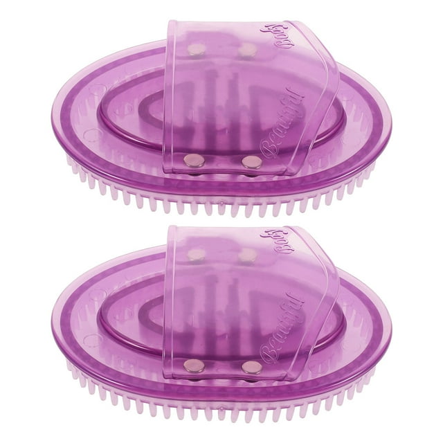 2 cepillos de masaje meridianos: cepillo de masaje de silicona de mano, exfoliante corporal para relajación y alivio de la tensión muscular, exfoliante de silicona para ducha.