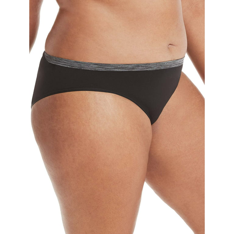 Hanes Women's Comfort Flex Fit Seamless Bikini Underwear, 6-Pack 
