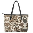 thumbnail image 2 of ZUXONGSY Leopard Cow Print Handbag for Women Practicality Top Handle Tote Bag PU Leather Laptop Tote Bag with Handle for Shopping Work, 2 of 6