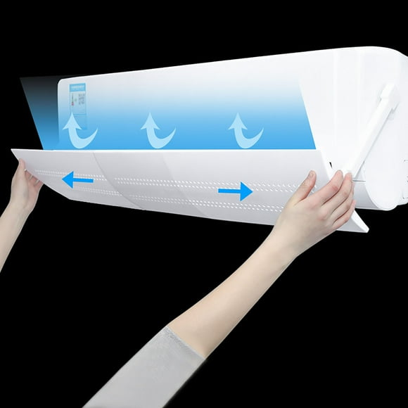 Deflector de aire acondicionado montado en la pared - Deflector ajustable de dirección del viento para refrigeración y calefacción durante todo el año, instalación sencilla y sin herramientas