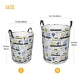 thumbnail image 3 of Lsque Lion Hippo Elephant On The Car Pattern Laundry Hamper Basket, Tall Woven Rope Hamper Basket for Clothes, Lightweight Storage Basket, Collapsible Waterproof-Medium, 3 of 6