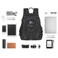 thumbnail image 4 of Disketp Ornate Dark Skull Book Mochila Ligera e Impermeable, Mochila de Día Resistente para Viajes, Senderismo y Uso Diario para Hombre y Mujer, 4 of 7