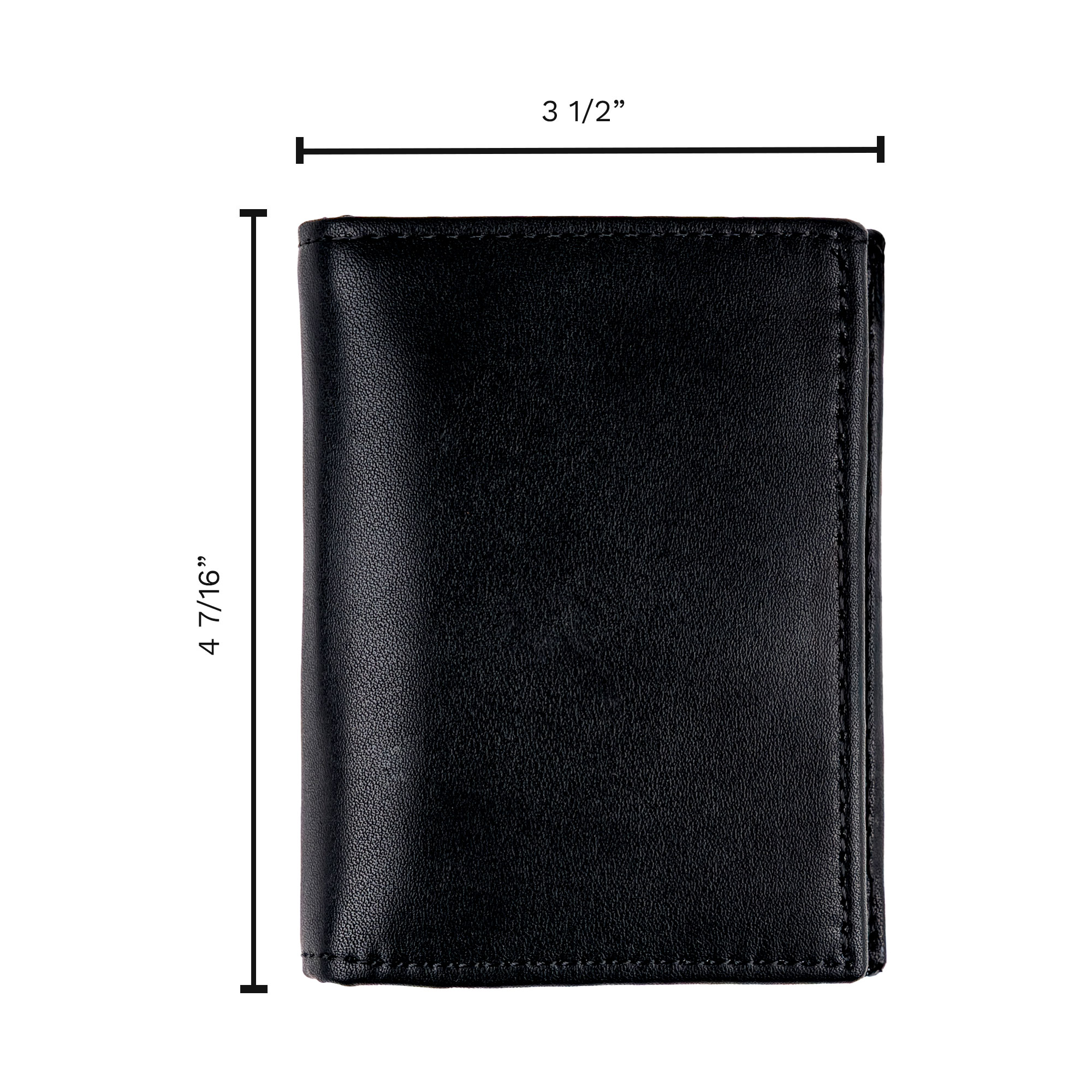 Hero's Pride Deluxe Bi-Fold ID Wallet – Fits Oval Badge, Traditional