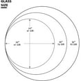 thumbnail image 3 of 36" Round Tempered Glass Table Top - 1/2" - Thick Flat Polished Edge, 3 of 6