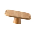 thumbnail image 4 of Soporte de Pedestal para pastel Rectangular, plato de madera para aperitivos, plato para servir, plato de pastel con patas rústicas para celebración, 4 of 9