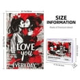 thumbnail image 4 of 1000 PCS 1000 Piece Wooden Jigsaw Puzzles Love You Everyday Kissing Couples,Challenging Brain Exercise,Enjoy The Puzzle Solving Process,Puzzles Suitable For Entertaining With Family During Holidays, 4 of 6