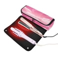 thumbnail image 3 of Hair Tool Organizer Bag with Heat Resistant Mat Removable Travel Storage Case for Hot Air Brushes Curling Irons Clouds and Pink Heart Shape, 3 of 8
